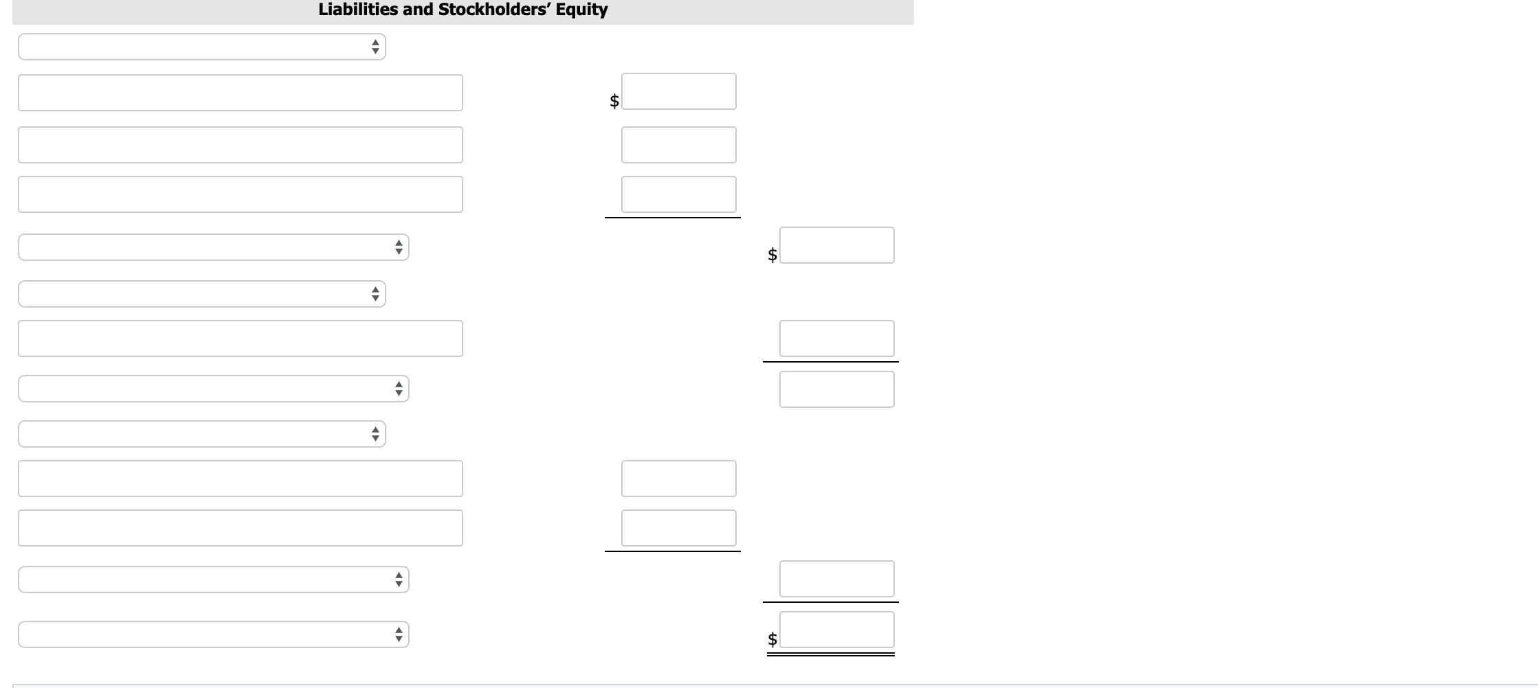 Liabilities and Stockholders Equity