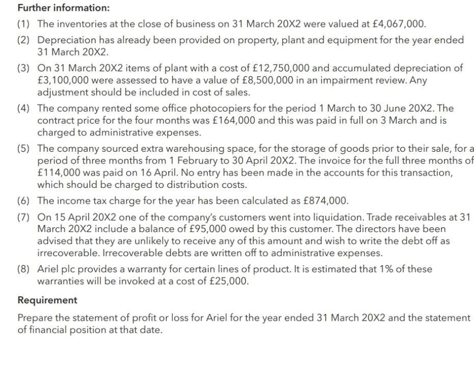 [Solved] The Following Trial Balance Was Extracted | SolutionInn