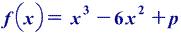 Let f be the function given by , where p is an arb