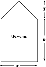 Consider a window the shape of which is a rectangl