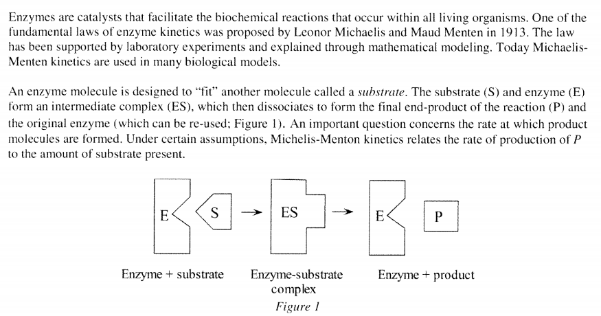 Enzymes are catalysts that facilitate the biochemical reactions that occur within all living organisms. One of the fundamenta