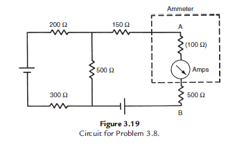 3.8. In the circuit shown in Figure 3.19, the curr