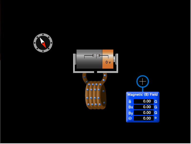 0 v Magnetic (B) Field 0.00 G 0.00 G 0.00 G 0.00 o Bx