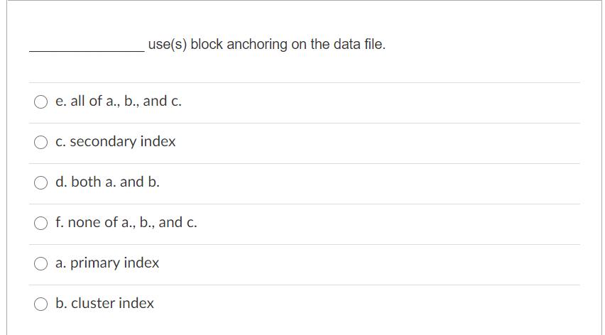(1NF), but not in the second form (2NF) is because: a. There