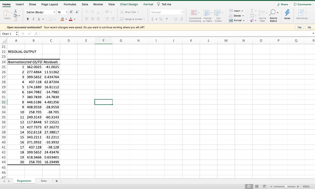 Home Insert Draw Page Layout Formulas Data Review View Chart Design Format Tell me Share 0 Comments Insert v XLE Calibrl (Bo