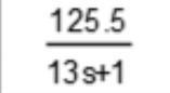 ( frac{125.5}{13 s+1} )