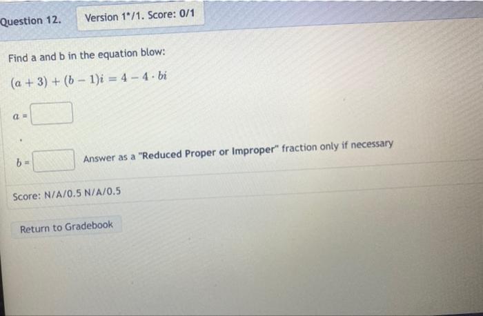 the indicated operation & simplify. Write the complex number below in standard