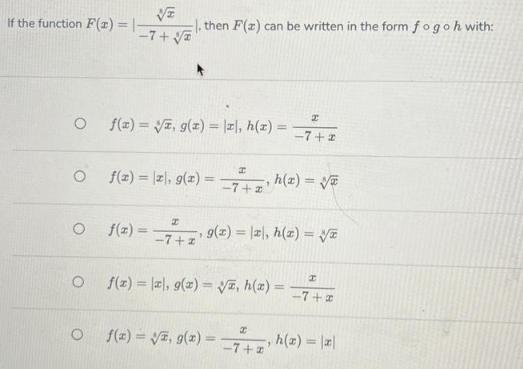 VE -7+ If the function F(x) = |- O 2 O f(x)