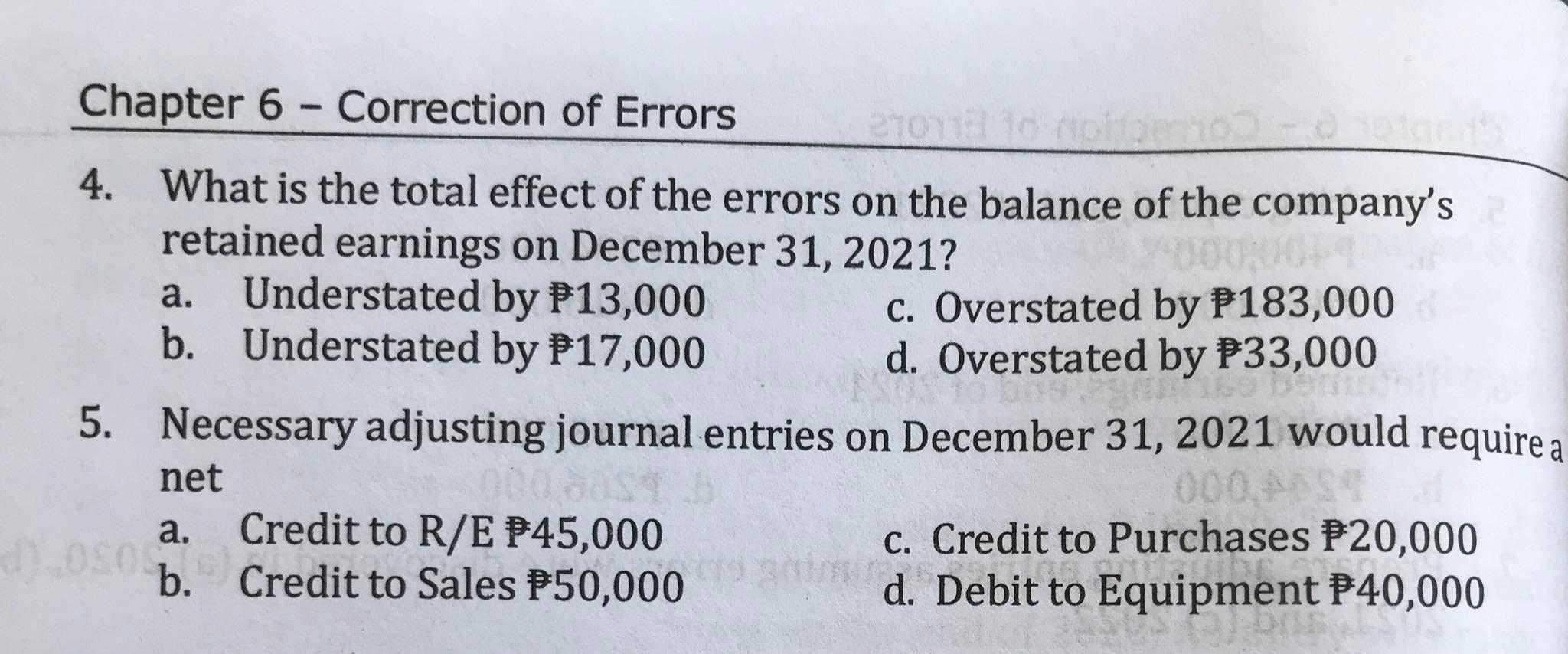 the financial statements of Half-Hearted Company for the first time. In examining