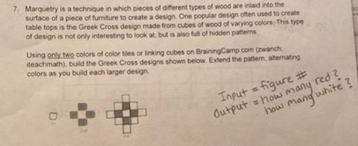 7 Marquetry is a technique in which pieces of different types of wood are inlaid into the surface of a piece