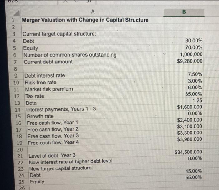 DZO 1 2 3 Current target capital structure: 4 Debt Equity Number of common shares outstanding Current debt