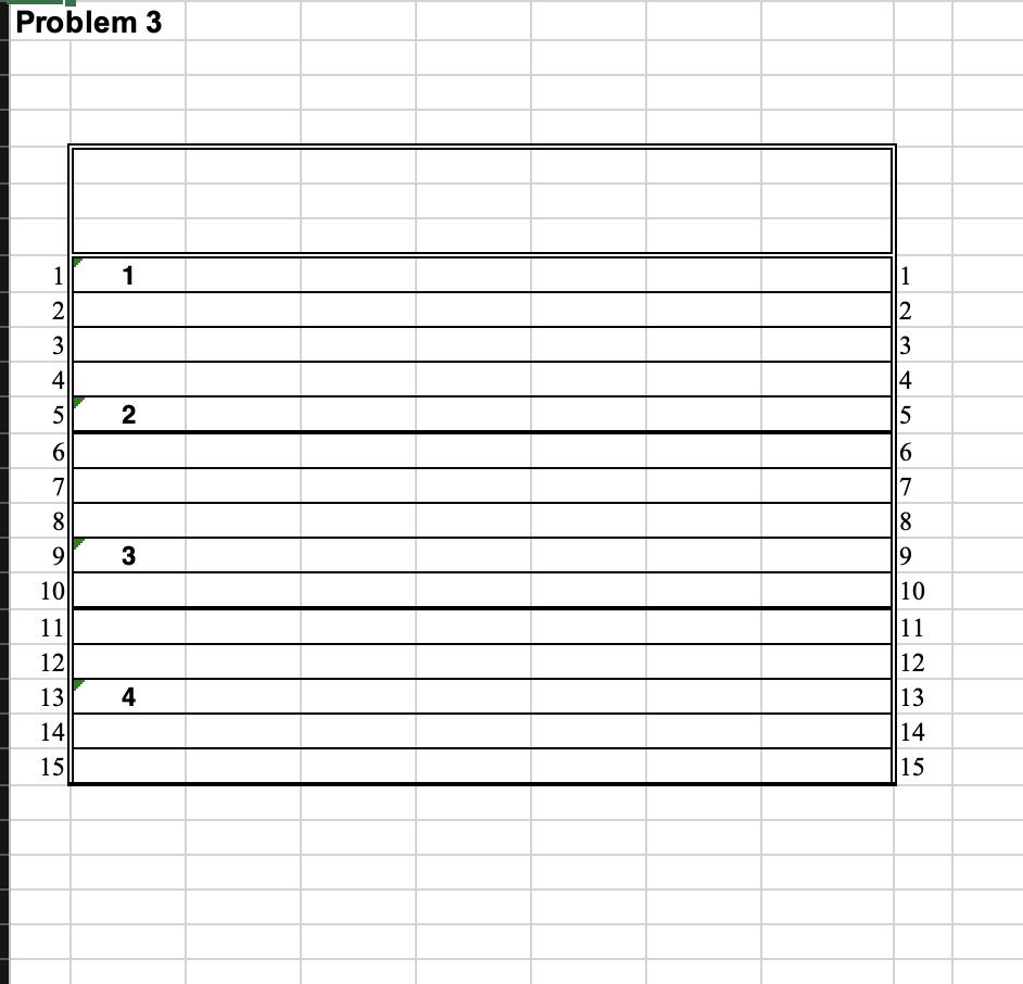 Problem 3111223451314261516718789391010111213144111213141515