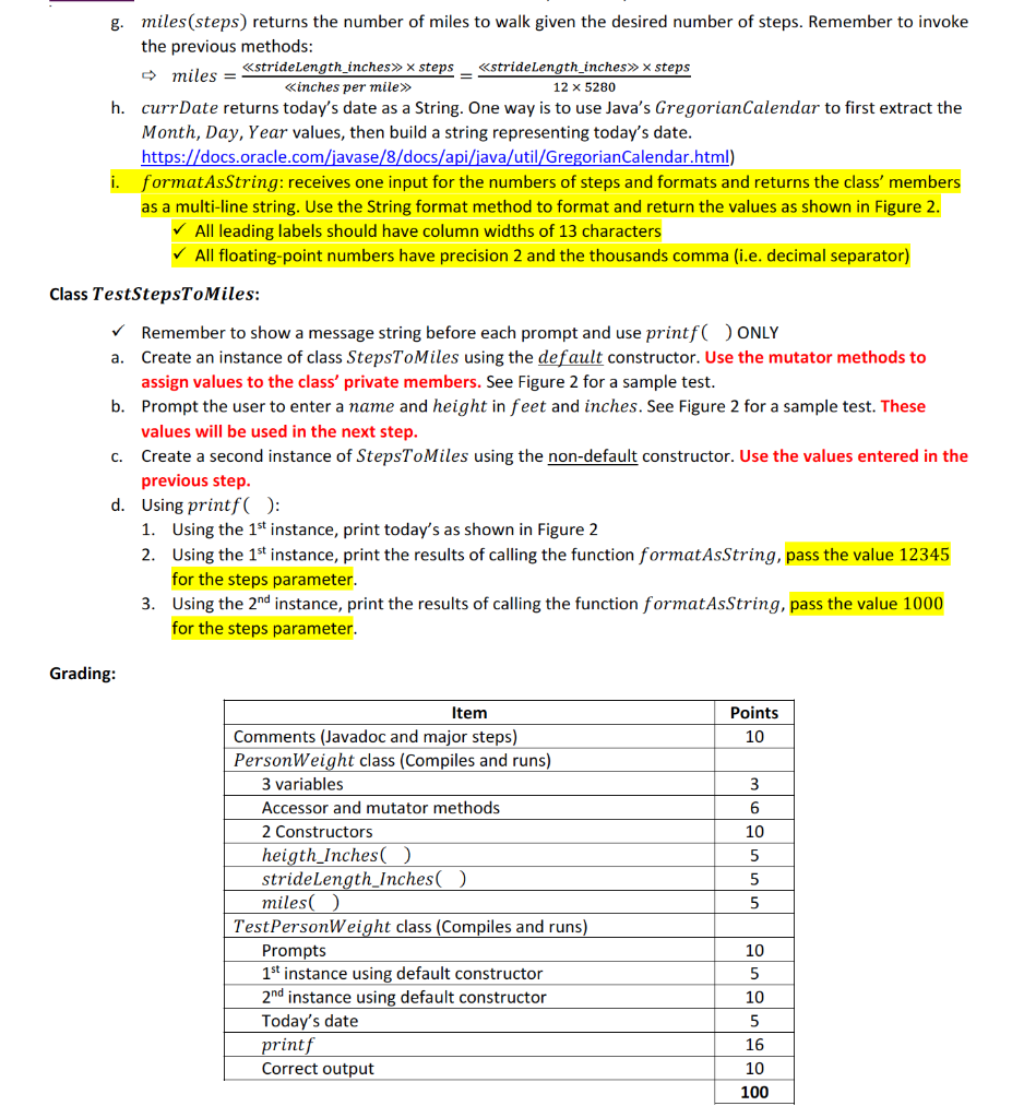 a person should walk in order to attain a specific number of