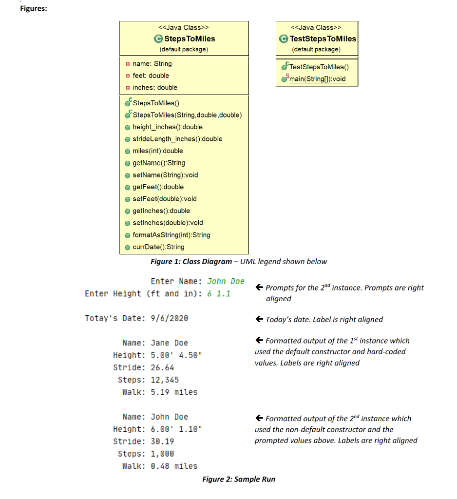 steps. The formula is specific to every person and should be based
