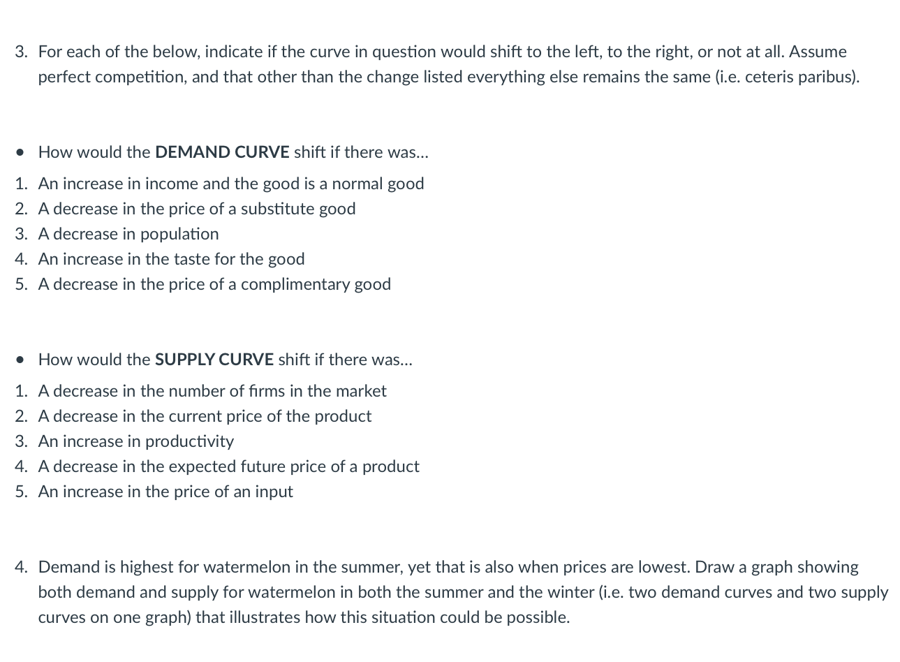trade-off between price and quantity. Now draw another demand curve to the