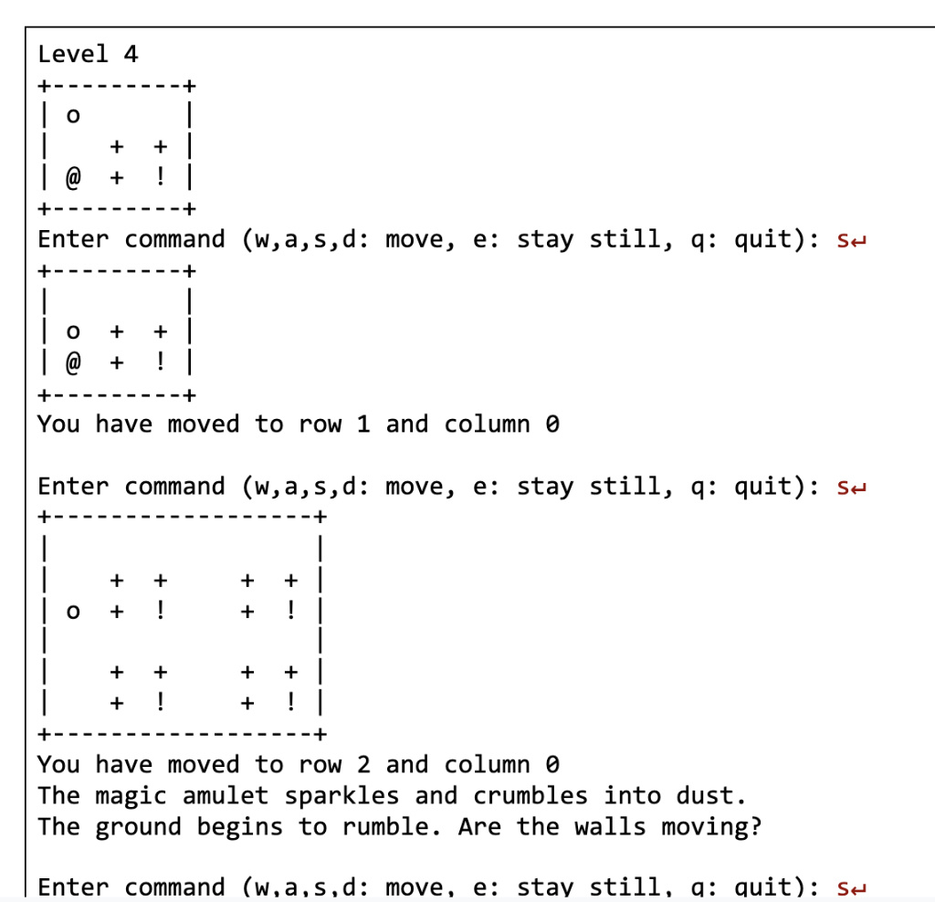 initial state of the starter code with the following command line. a.