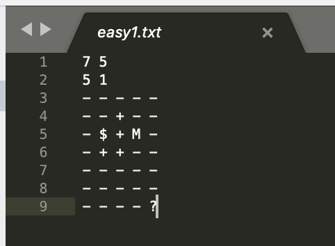 map text files. b. Note that we have provided most of the