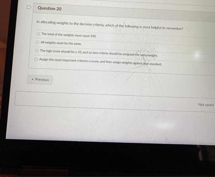 decision was flawed Previous No Question 18 Group decisions are usually. Oless