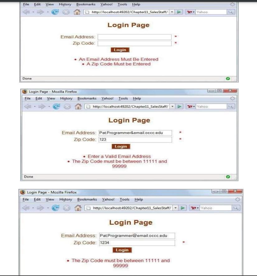 (3) Login Page - Mozilla Firefox File Edit View History Bookmarks Yahool Iools Help Login Page Email Address: Pat.Programmer@
