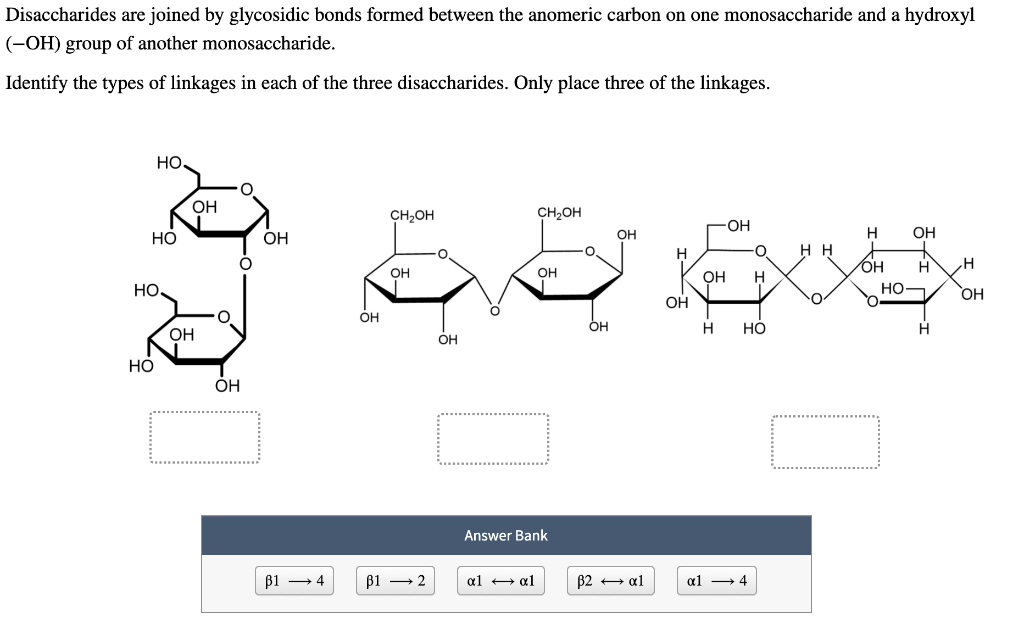 Shows mutarotation mannose sucrose lactose Answer Bank fructose Does not show mutarotation