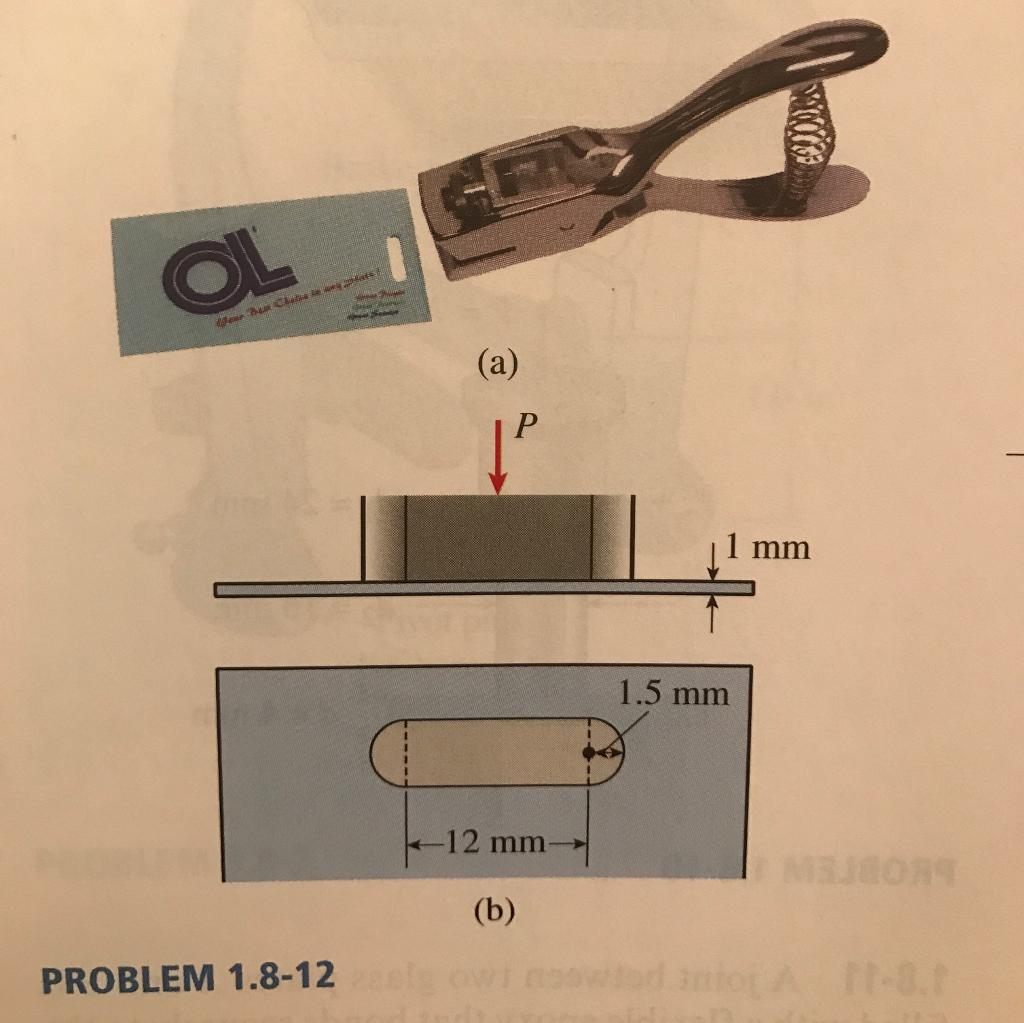 PROBLEM 1.8-12 (a) 12 mm (b) 1 mm