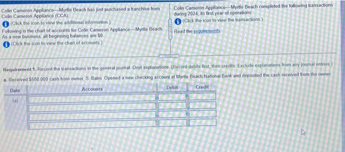 Colin Cameron Appliance-Myrtle Beach has just purchased a tranchise fromColin Cameron Appliance (CCA)Click the icon to view