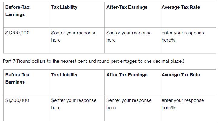 Before-Tax Earnings $1,200,000 Before-Tax Earnings Tax Liability $1,700,000 $enter your response here