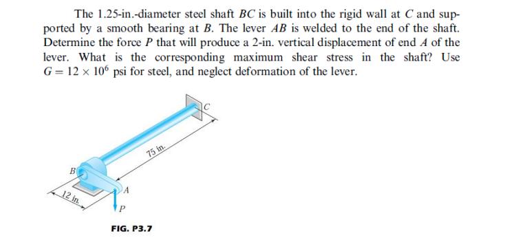 Problem 12: Determine the Shaft diameter for each of