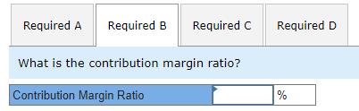 What is the contribution margin ratio?