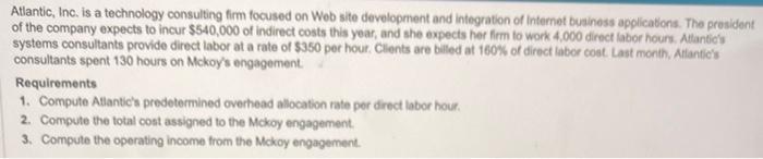 Atlantic, Inc. is a technology consulting firm focused on Web site development and integration of internet business applicabi