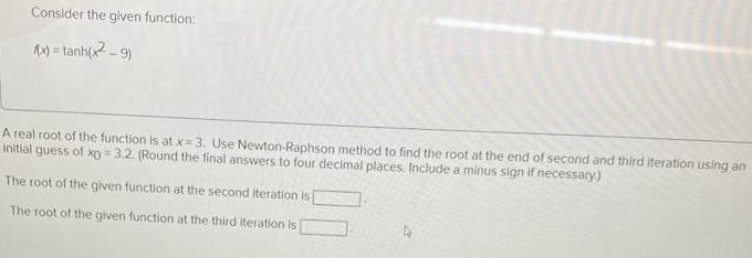 Consider the given function: 1x) = lnh xe gi A real root of the function is at x=3. Use Newton-Raphson method