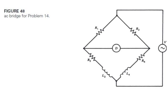 FIGURE 48 ac bridge for Problem 14.