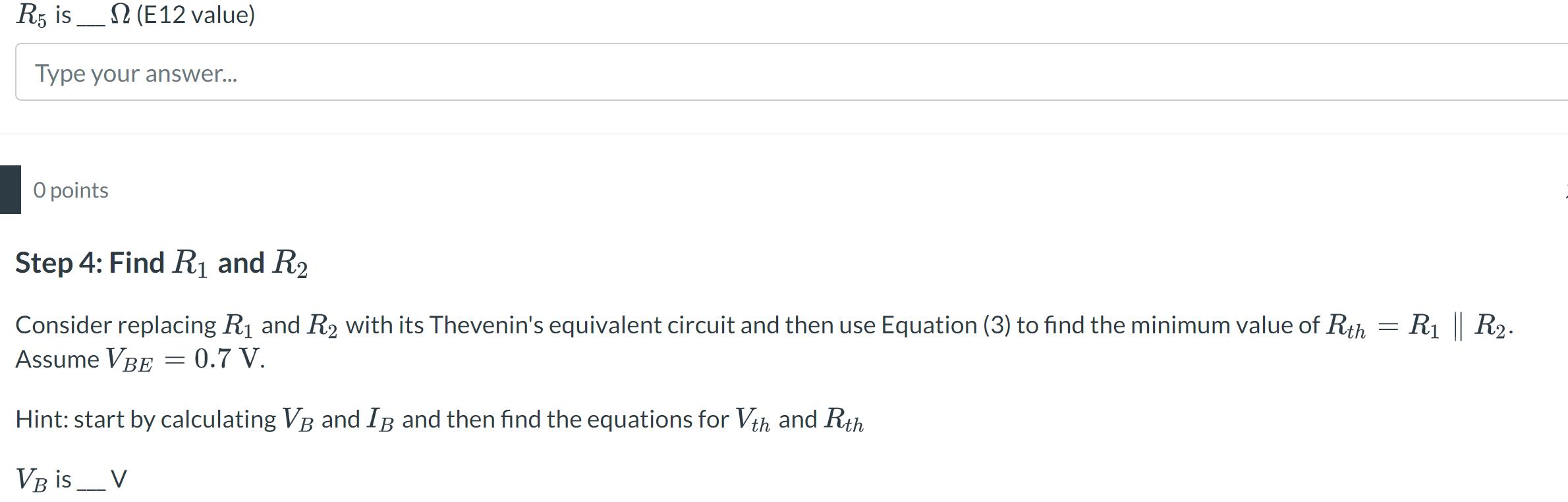 Consider replacing ( R_{1} ) and ( R_{2} ) with its Thevenins equivalent circuit and then use Equation (3) to find the m