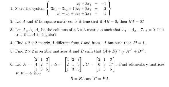 [Solved] Find 2 X 2 Invertible Matrices A And B Su | SolutionInn