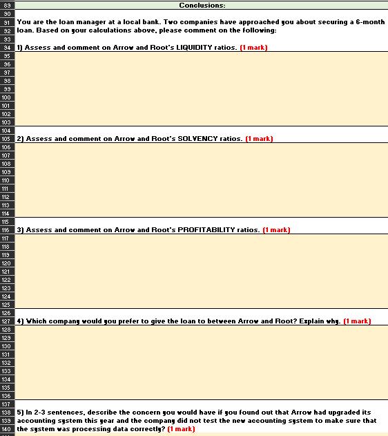 You are the loan manager at a local bank. Two companies have approached gou about securing a 6-month loan. Based on gour calc