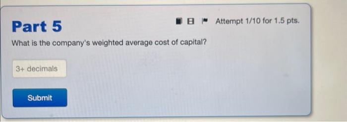 What is the companys weighted average cost of capital?