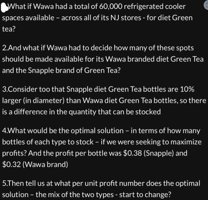 What if Wawa had a total of 60,000 refrigerated cooler spaces available - across all of its NJ stores - for