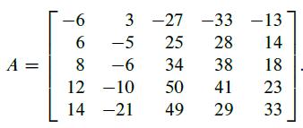A = 3 -27 -33 -13 25 28 14 -5 -6 34