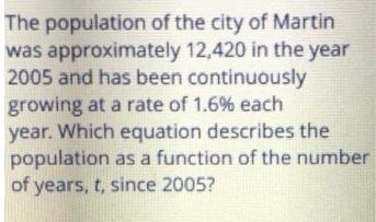 The population of the city of Martin was approximately 12,420 in the year 2005 and has been continuously