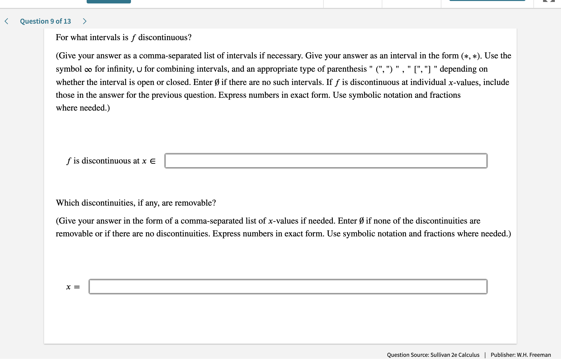 < Question 9 of 13  style=