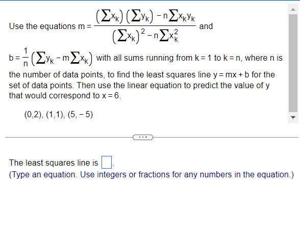 Use the equations m -n () () - (xk) -nx and 1