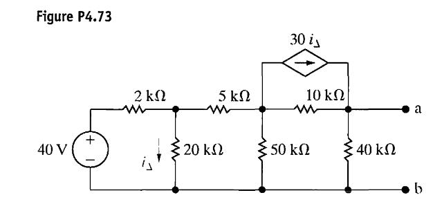 Figure P4.73 40 V + 2  5  m 20  30 iy 10  www : 50  :40  a b