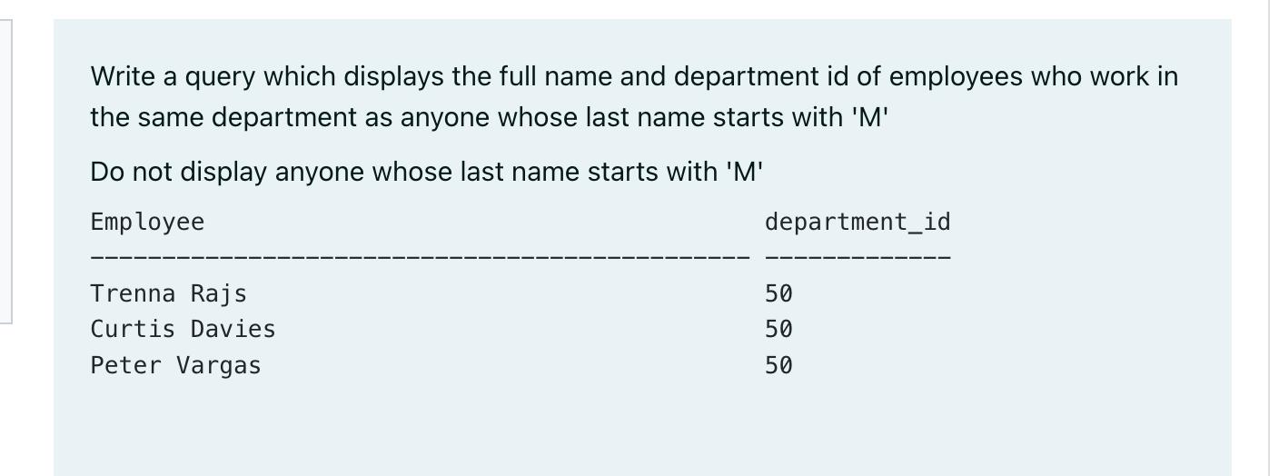 Write a query which displays the full name and department id of employees who work in the same department as