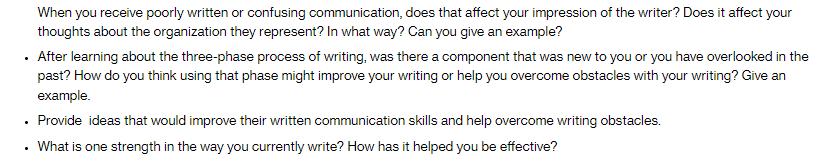 When you receive poorly written or confusing communication, does that affect your impression of the writer?