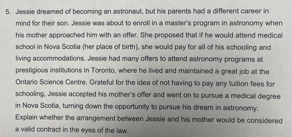 5. Jessie dreamed of becoming an astronaut, but his parents had a different career in mind for their son.