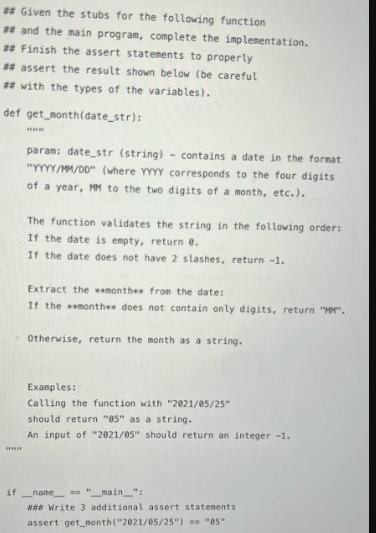 #Given the stubs for the following function ss and the main program, complete the implementation. ## Finish