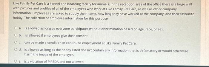 Like Family Pet Care is a kennel and boarding facility for animals. In the reception area of the office there