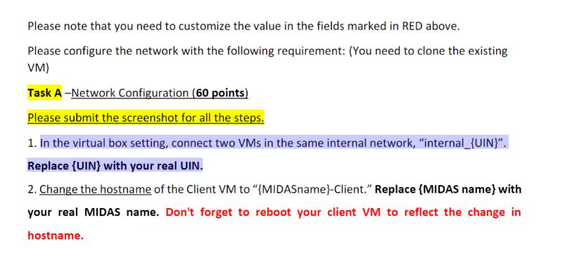 Please note that you need to customize the value in the fields marked in RED above. Please configure the
