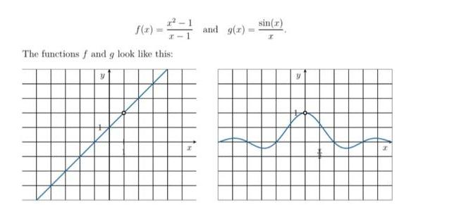 (x) = 2-14 The functions f and g look like this: y and g(x)= sin(x)