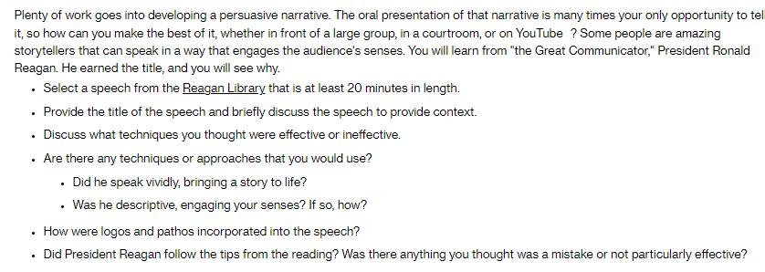 Plenty of work goes into developing a persuasive narrative. The oral presentation of that narrative is many